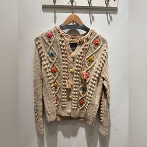 Sundance French Knot Multicolor Knit Sweater